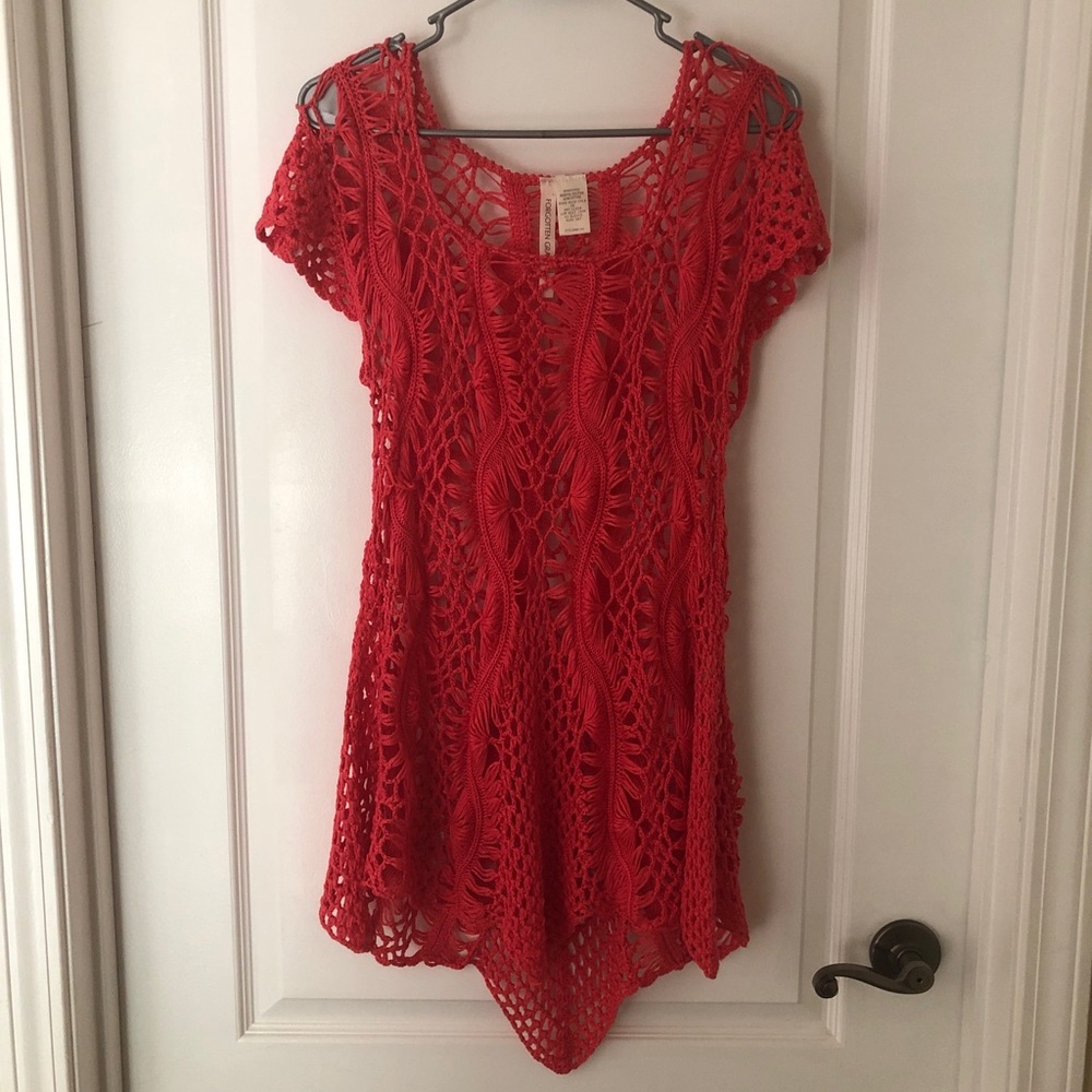 Coral colored shirt